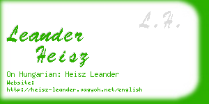 leander heisz business card